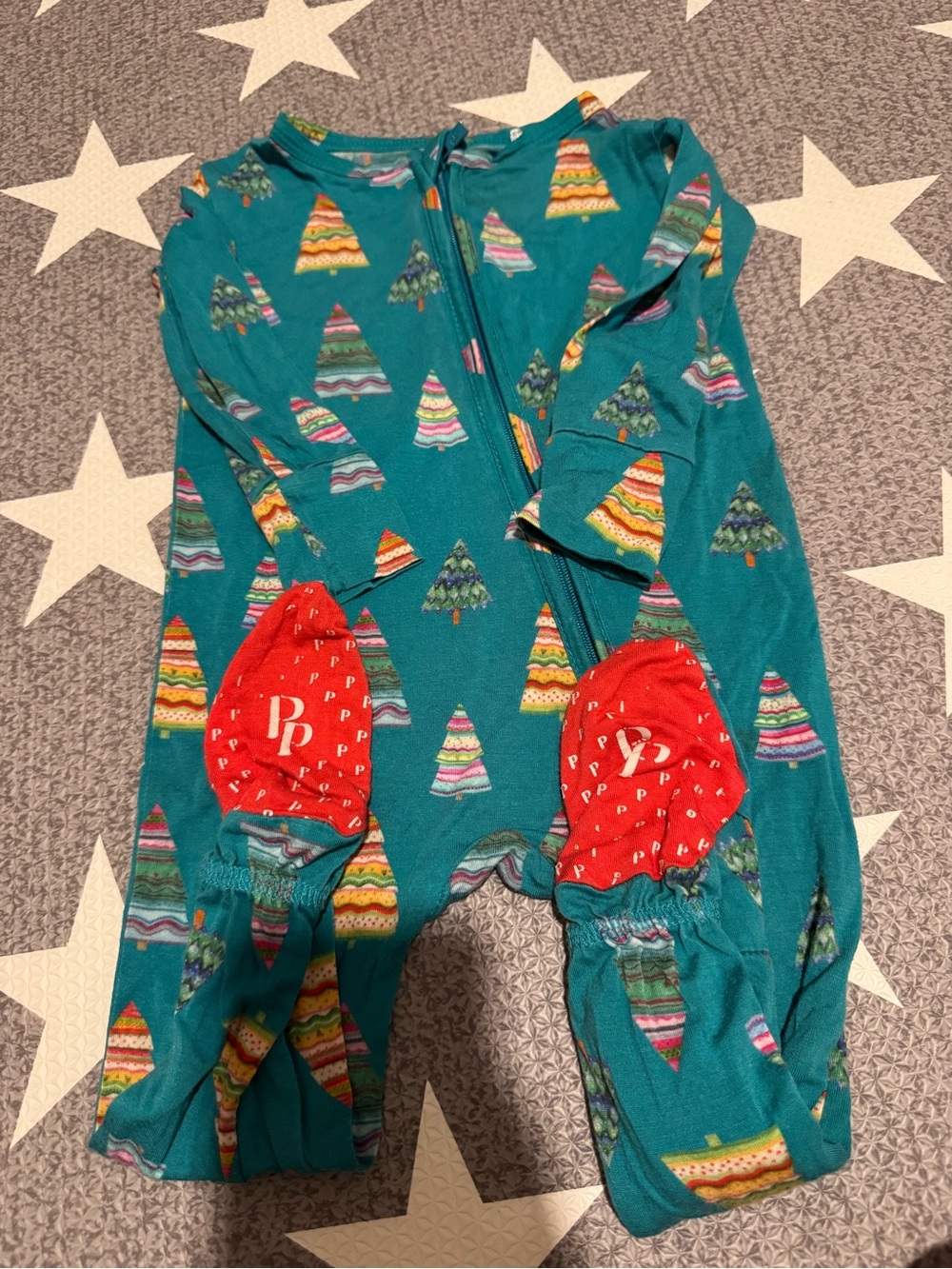 Posh Peanut Holiday Tree Zip-Up Pajamas